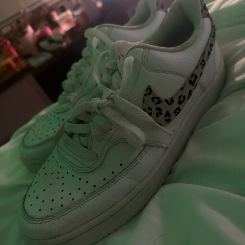 Nike White and Black Athletic Shoes